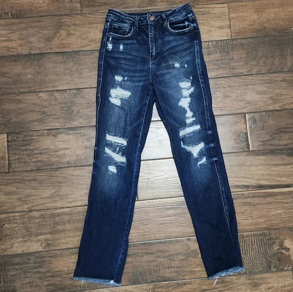 Flying Monkey Ultra High Rise Straight Leg Jeans - Picture 1 of 2